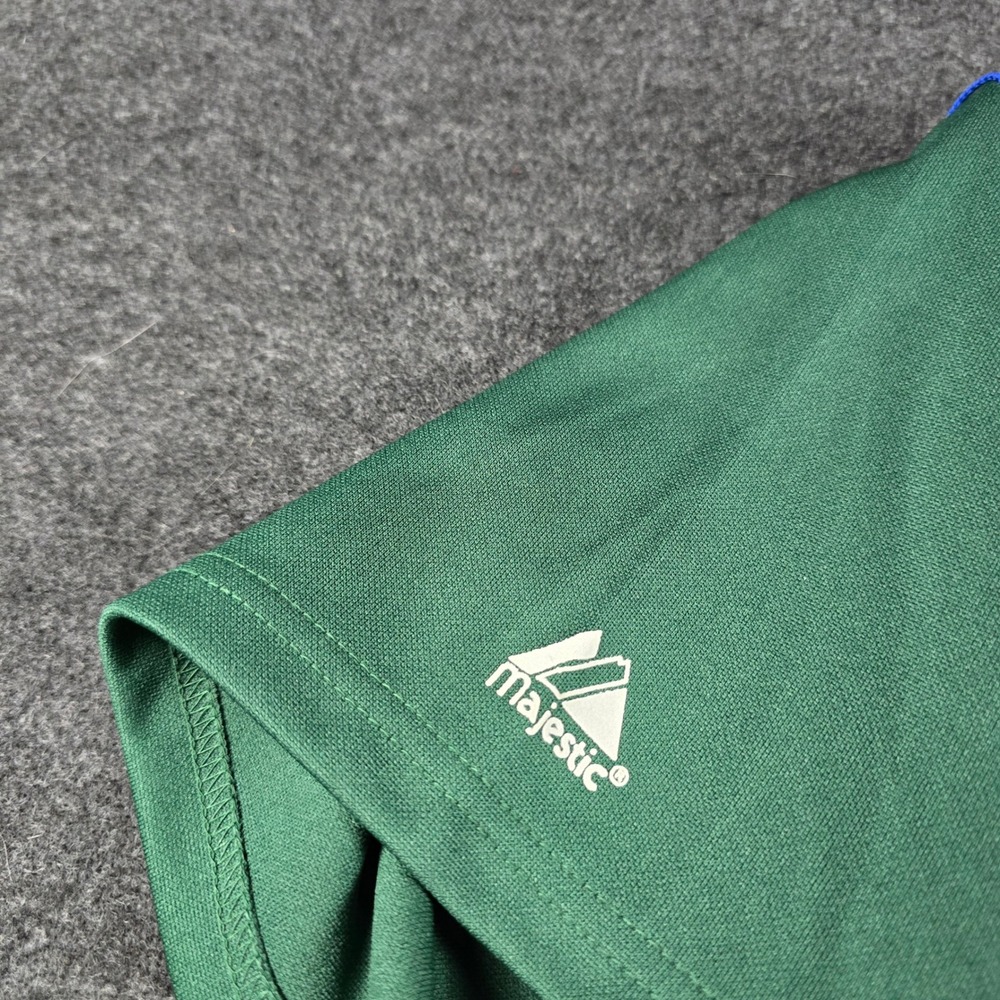 Vtg 90s Majestic Tampa Bay Rays MLB Baseball Jersey White Green Men's XL - Picture 10 of 11